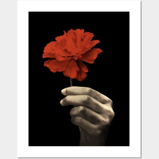 Hadestown Red Flower and Hand| Musical Theatre Gift Posters and Art